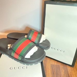 Gucci - Web slides sandals
